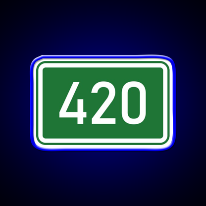 420 Mile Marker A Hemp Inspired Green Leaf Led Neon Sign Rgb Color - LED neon sign view 5
