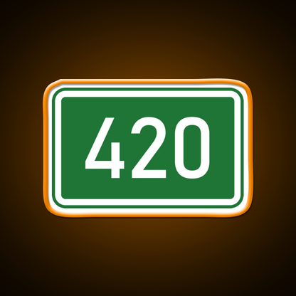 420 Mile Marker A Hemp Inspired Green Leaf Led Neon Sign Rgb Color - LED neon sign view 6