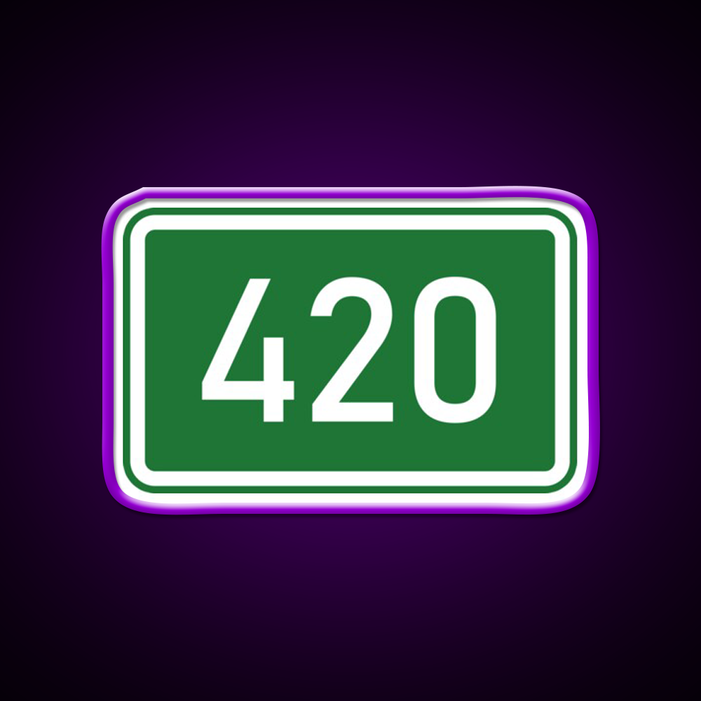 420 Mile Marker A Hemp Inspired Green Leaf Led Neon Sign Rgb Color - LED neon sign view 9