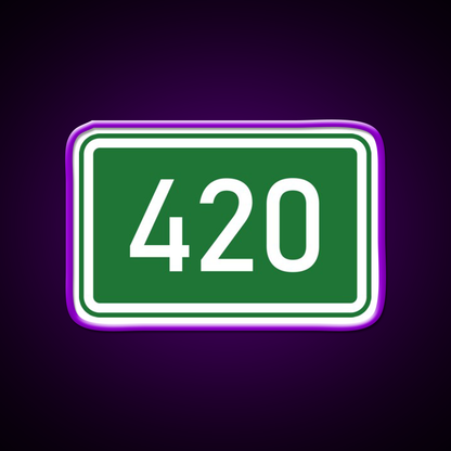 420 Mile Marker A Hemp Inspired Green Leaf Led Neon Sign Rgb Color - LED neon sign view 9