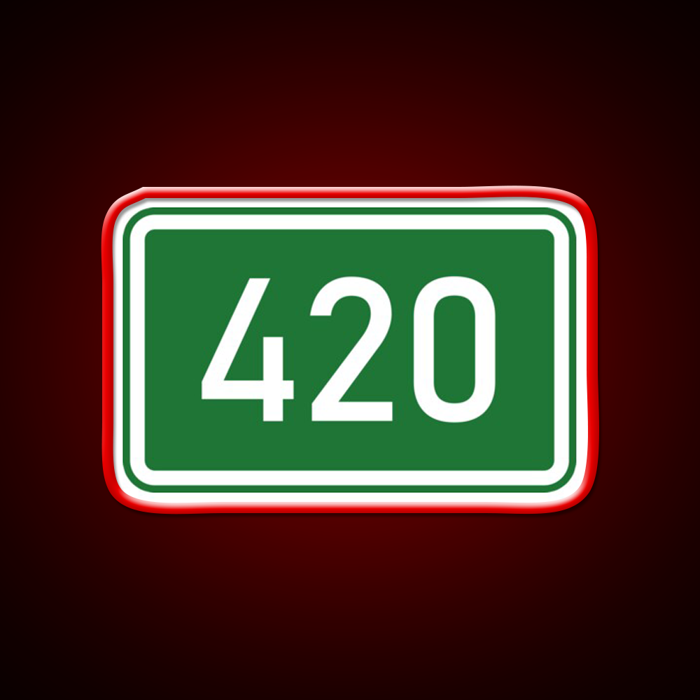 420 Mile Marker A Hemp Inspired Green Leaf Led Neon Sign Rgb Color - LED neon sign view 10