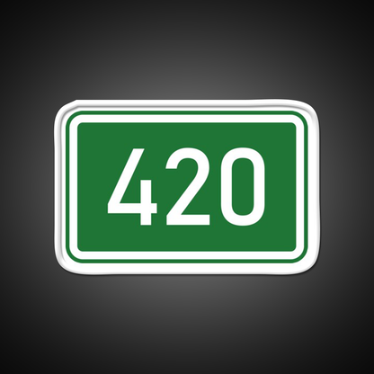 420 Mile Marker A Hemp Inspired Green Leaf Led Neon Sign Rgb Color - LED neon sign view 11