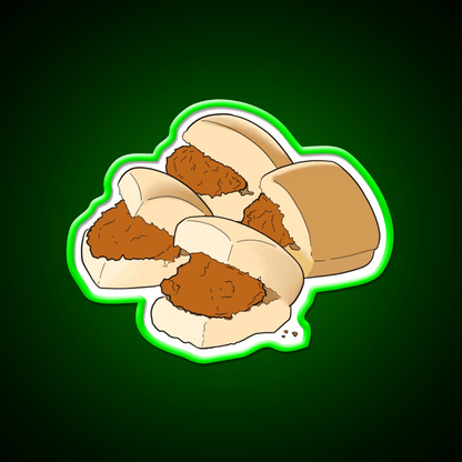 4Ct Chicken Minis Snack Food Led Neon Sign Rgb Color - Shineneon