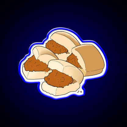 4Ct Chicken Minis Snack Food Led Neon Sign Rgb Color - Shineneon