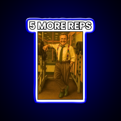5 More Reps Tom Platz Gym Fitness Led Neon Sign Rgb Color