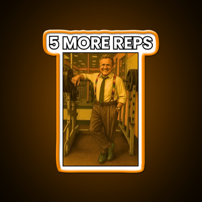 5 More Reps Tom Platz Gym Fitness Led Neon Sign Rgb Color