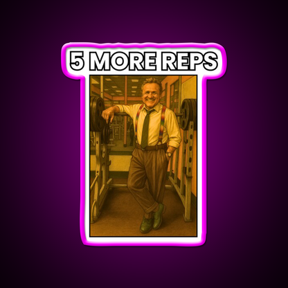 5 More Reps Tom Platz Gym Fitness Led Neon Sign Rgb Color