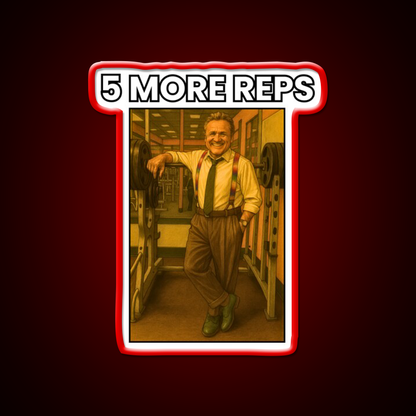 5 More Reps Tom Platz Gym Fitness Led Neon Sign Rgb Color