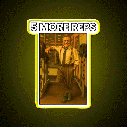 5 More Reps Tom Platz Gym Fitness Led Neon Sign Rgb Color