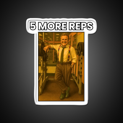 5 More Reps Tom Platz Gym Fitness Led Neon Sign Rgb Color