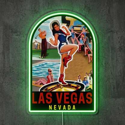 ShineNeon™ Retro Las Vegas Postcard neon sign USB Power - LED neon sign view 9