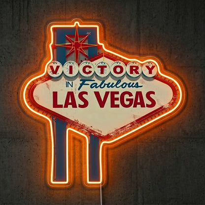 ShineNeon™ Victory Las Vegas neon sign USB Power - LED neon sign view 5