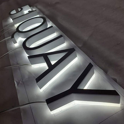 51 Quay 3D Backlit Channel Letters Led Light Sign - Shineneon