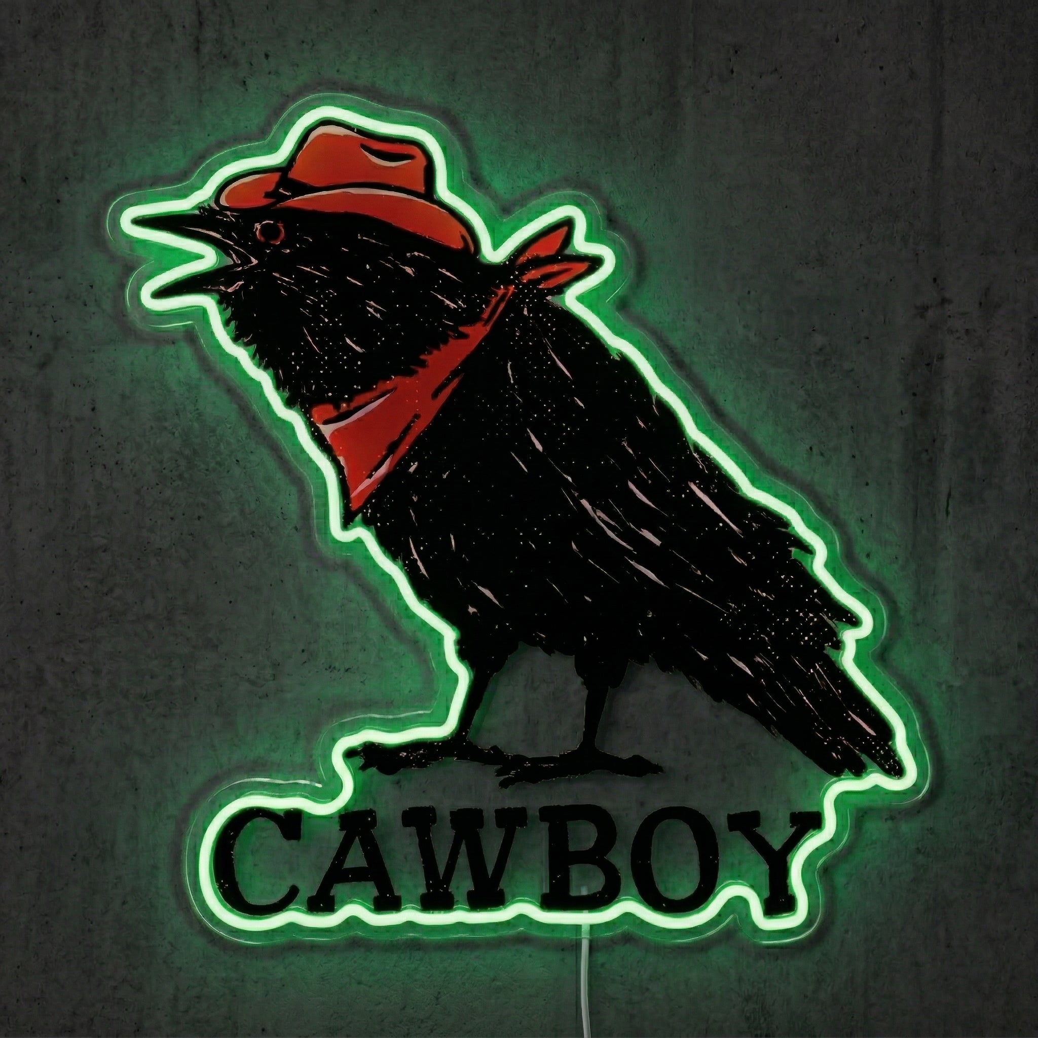 ShineNeon™ Cowboy Raven neon sign USB Power - LED neon sign view 9