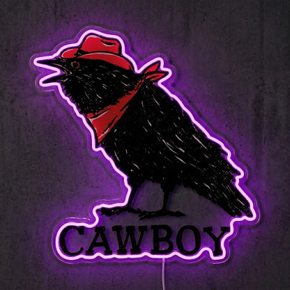 ShineNeon™ Cowboy Raven neon sign USB Power - LED neon sign view 7