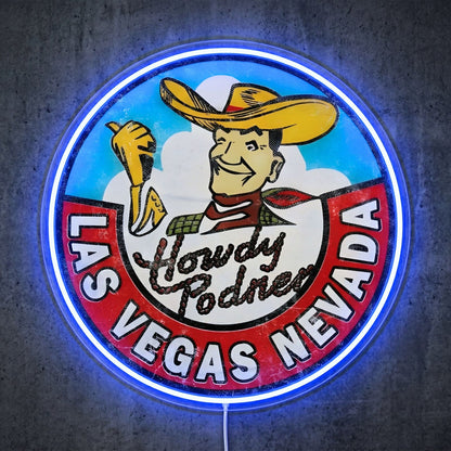 ShineNeon™ Las Vegas Donkey neon sign USB Power - LED neon sign close-up detail