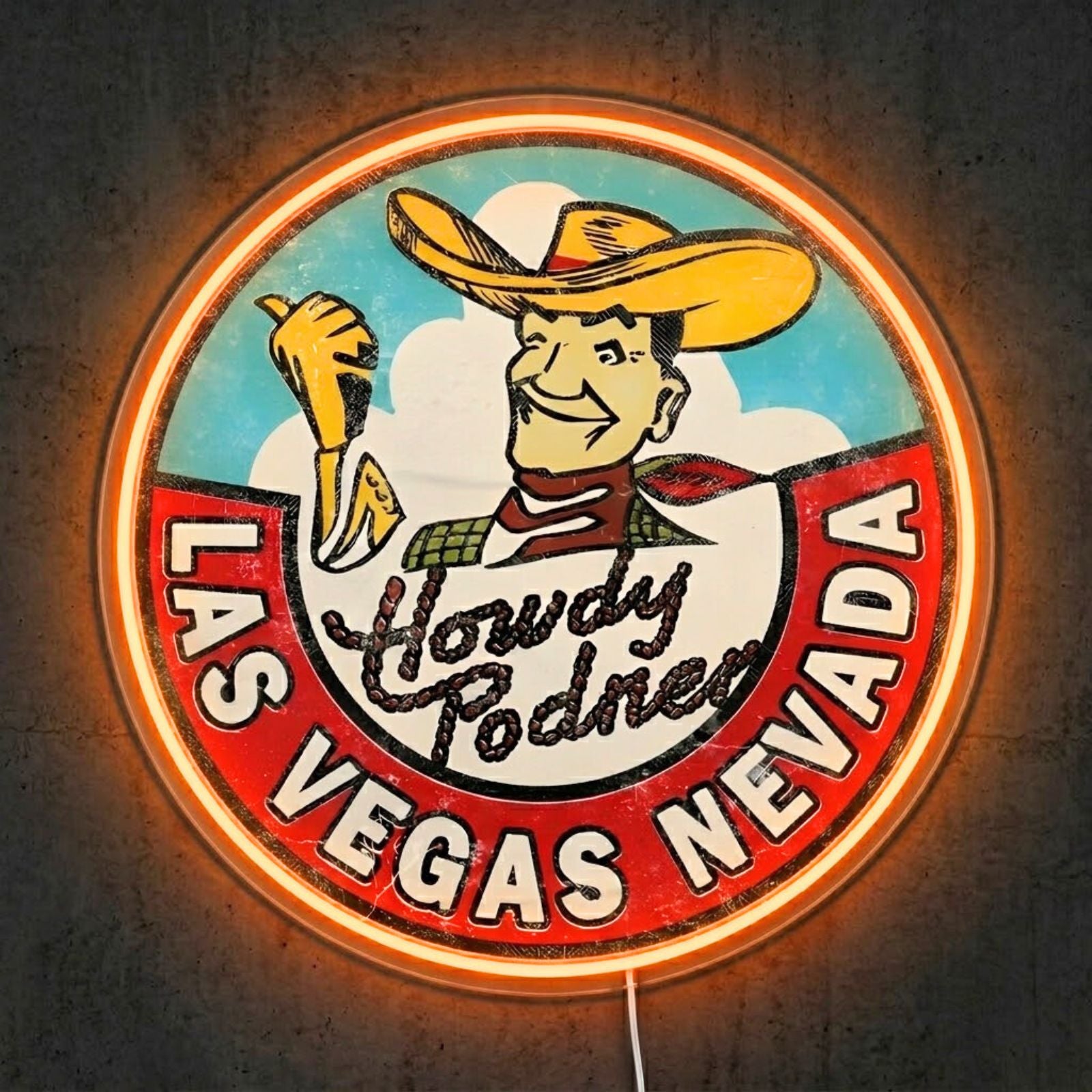 ShineNeon™ Las Vegas Donkey neon sign USB Power - LED neon sign view 5
