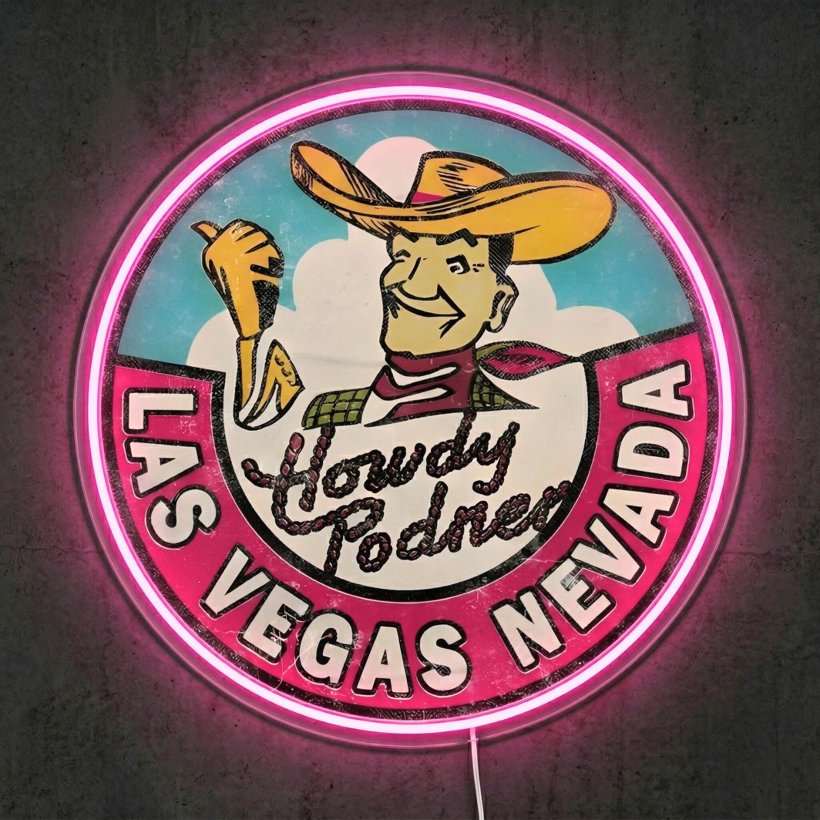 ShineNeon™ Las Vegas Donkey neon sign USB Power - LED neon sign view 6