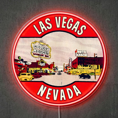 ShineNeon™ Las Vegas Skyline neon sign USB Power - Custom LED neon sign front view