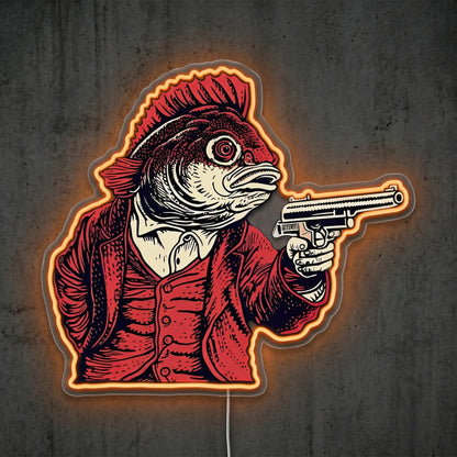 ShineNeon™ Red Hood Cowboy neon sign USB Power - LED neon sign view 5