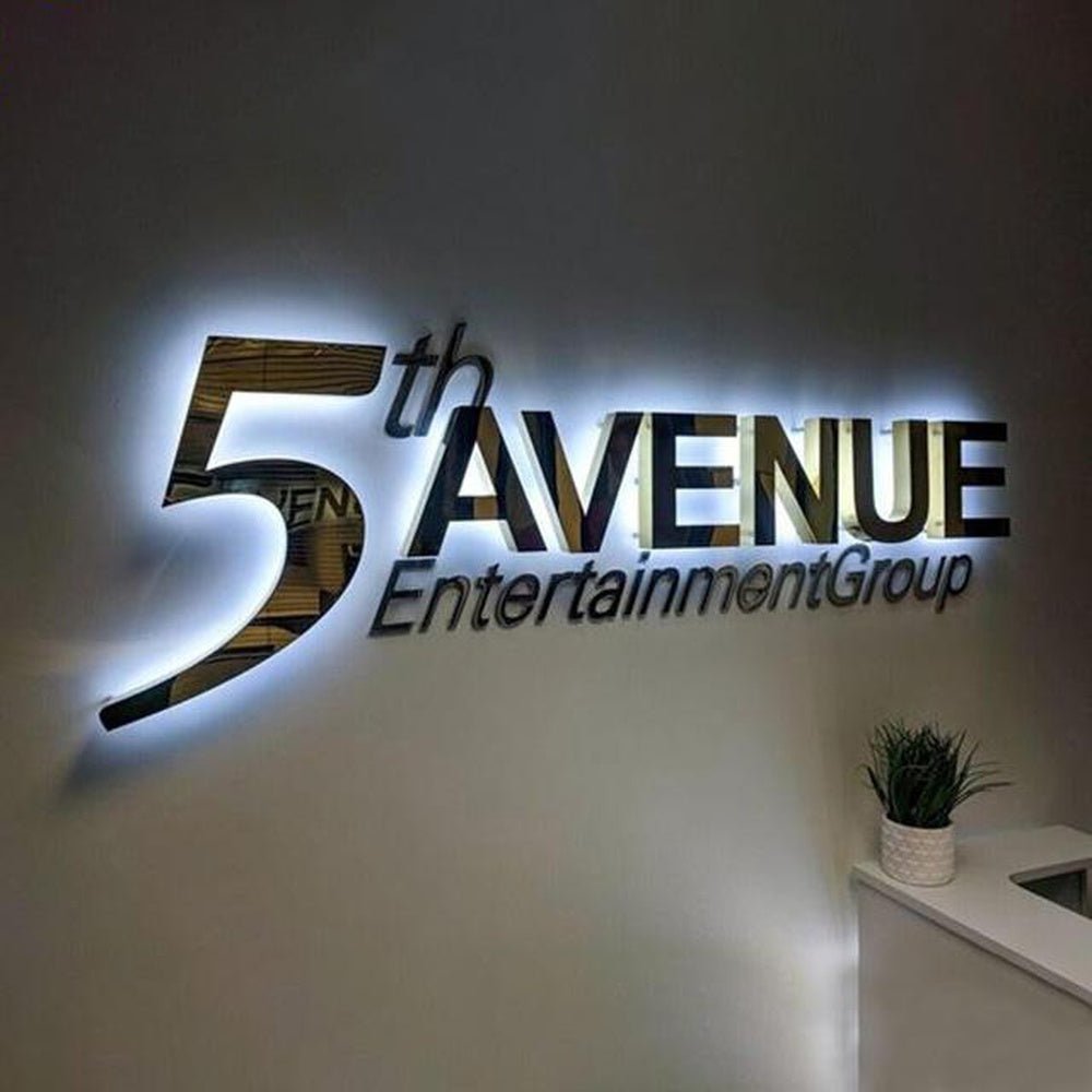 5Th Avenue Entertainment Group 3D Backlit Letters Business Metal Led Sign - Shineneon