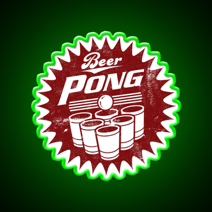 6 Cup Beerpong Logo Beer Bar Decor Led Neon Sign Rgb Color - LED neon sign view 8