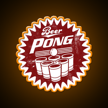 6 Cup Beerpong Logo Beer Bar Decor Led Neon Sign Rgb Color - LED neon sign view 6