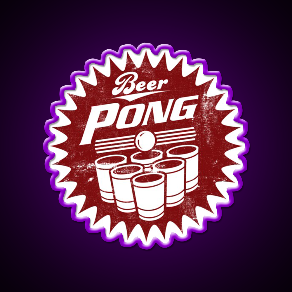 6 Cup Beerpong Logo Beer Bar Decor Led Neon Sign Rgb Color - LED neon sign view 9