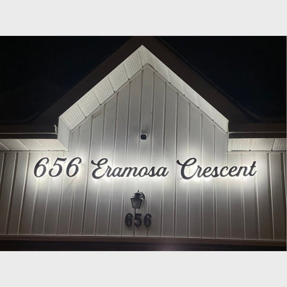 656 Eramosa Crescent 656 3D Backlit Channel Letters Led Light Sign - Shineneon