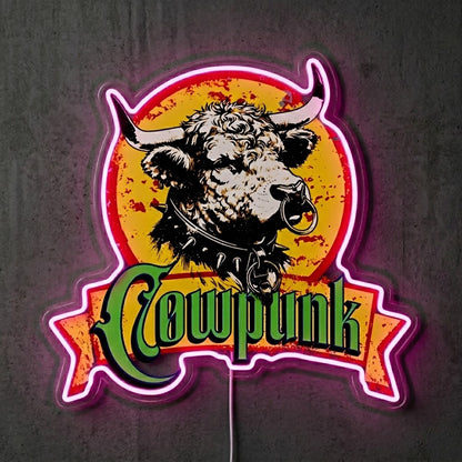 ShineNeon™ Cowpunk Eagle Skull neon sign USB Power - LED neon sign view 7