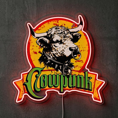 ShineNeon™ Cowpunk Eagle Skull neon sign USB Power - Size and dimension reference