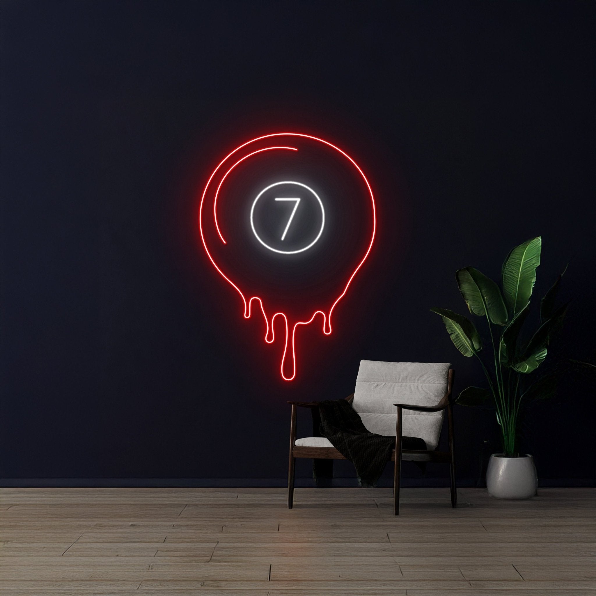 7 Ball Billiards Led Sign - Shineneon