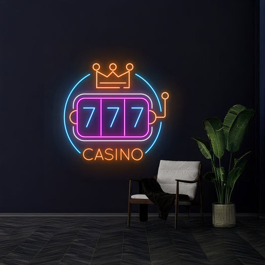 777 Casino Neon Sign