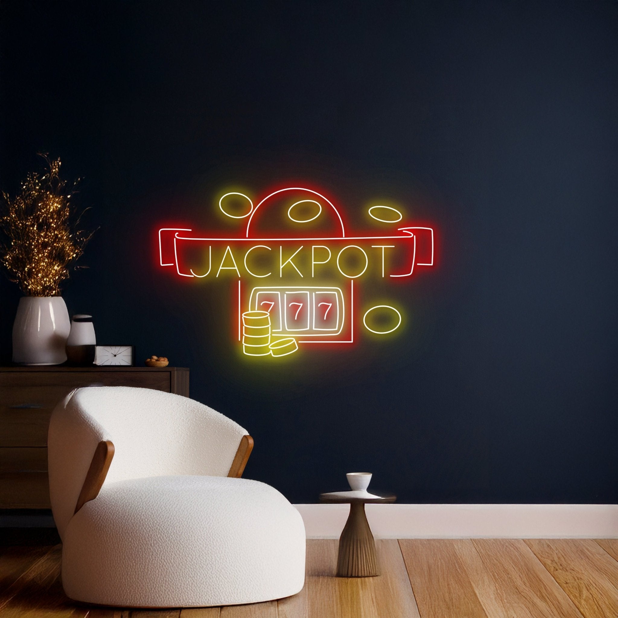 777 Jackpot Neon Sign - Shineneon