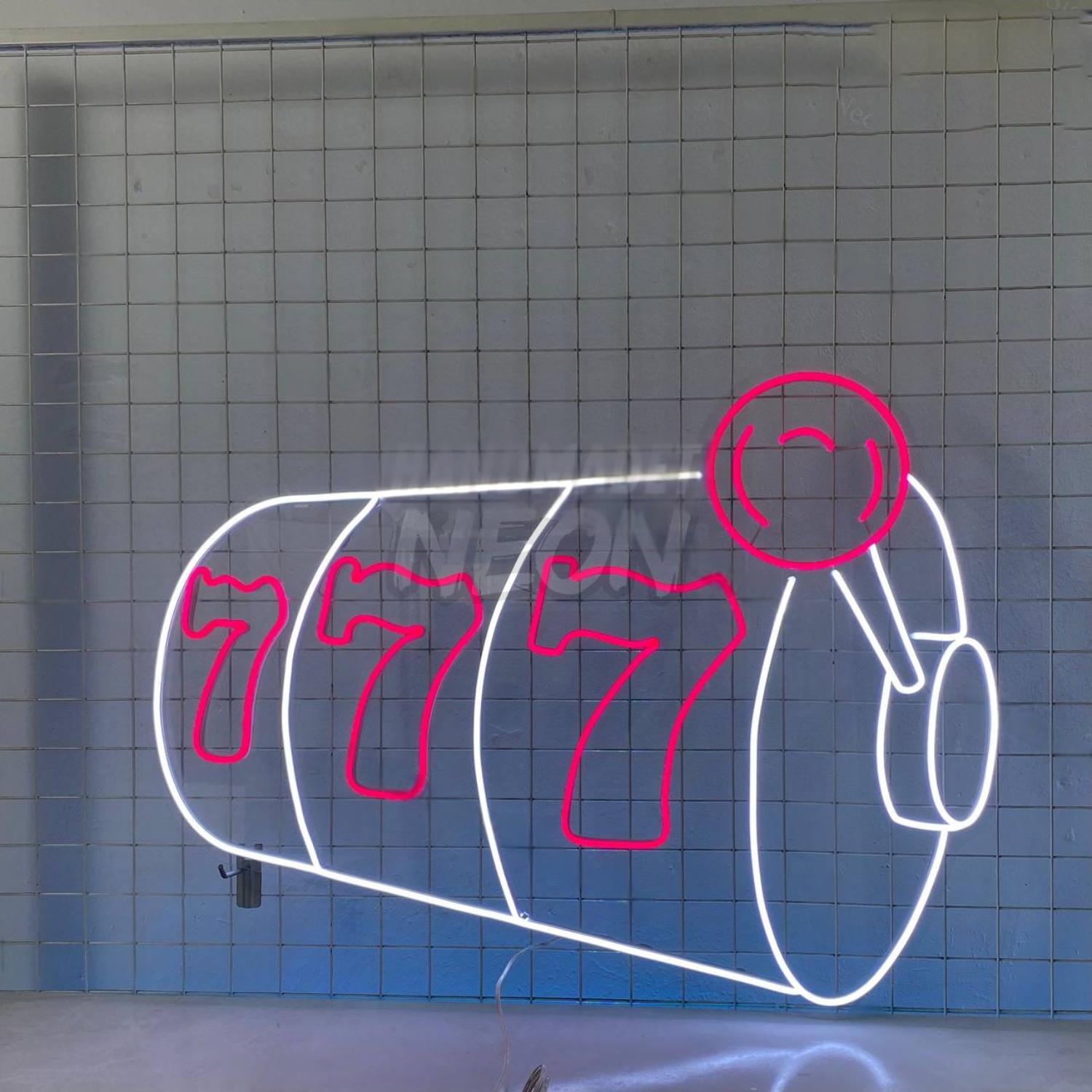 777 Slot Machine Led Neon Sign Casino Led Decor | Shineneon