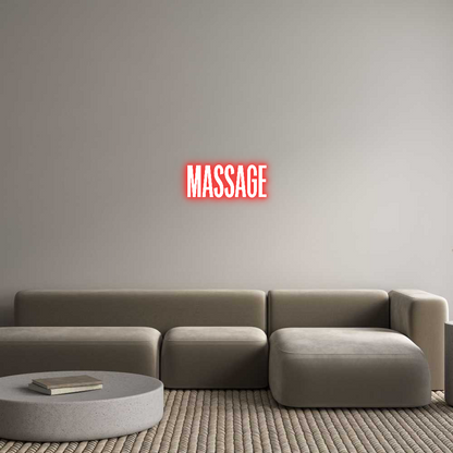 Custom Neon: massage | Shineneon