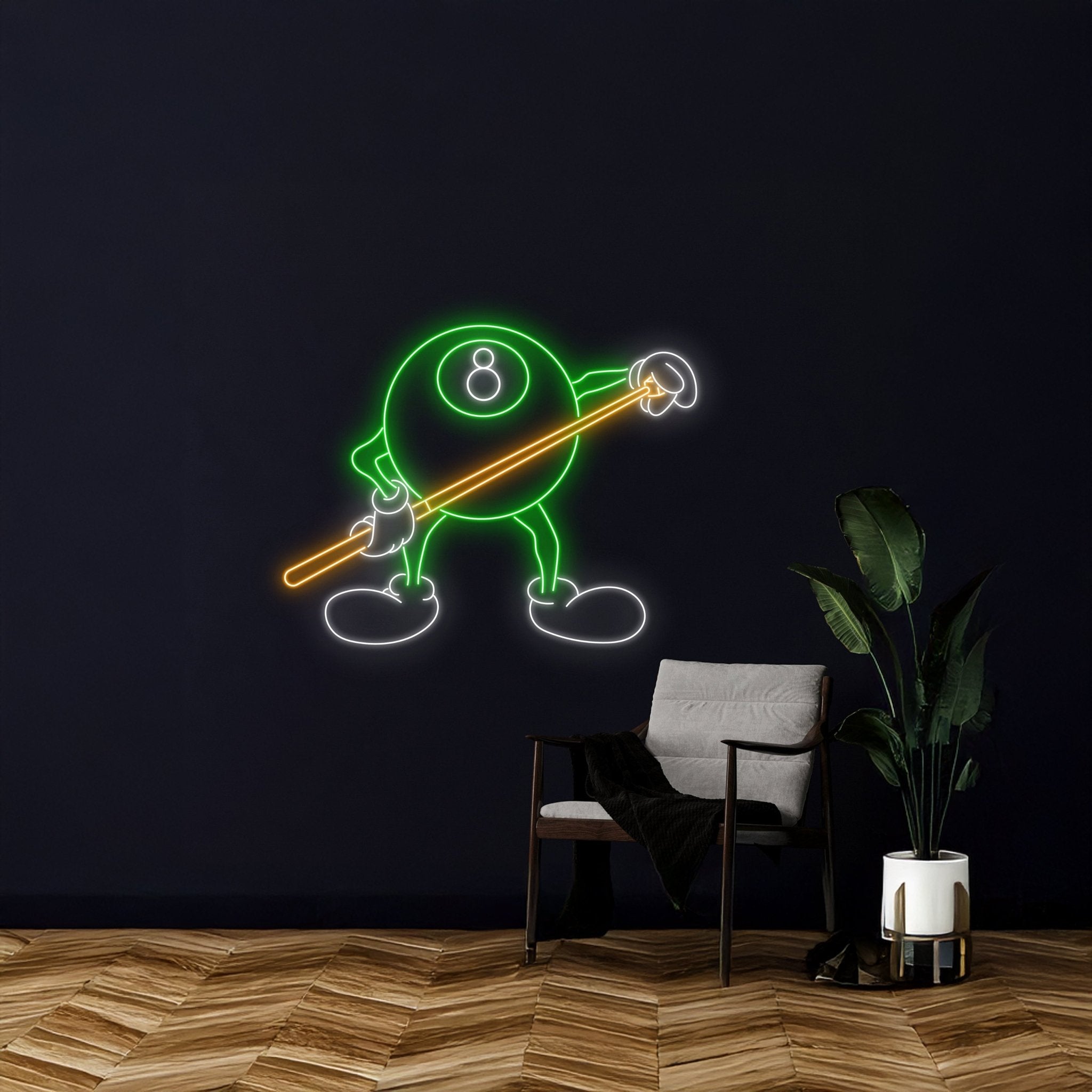 8 Ball Billiards Led Sign - Shineneon