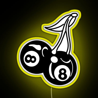 8 Ball Cherries Rgb Neon Sign - Shineneon