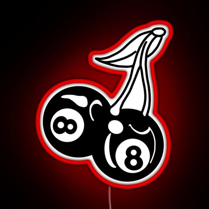 8 Ball Cherries Rgb Neon Sign - Shineneon