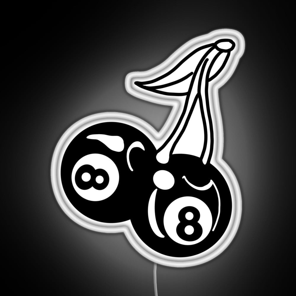 8 Ball Cherries Rgb Neon Sign - Shineneon