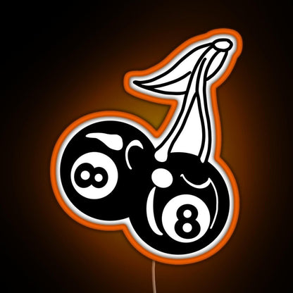 8 Ball Cherries Rgb Neon Sign - Shineneon