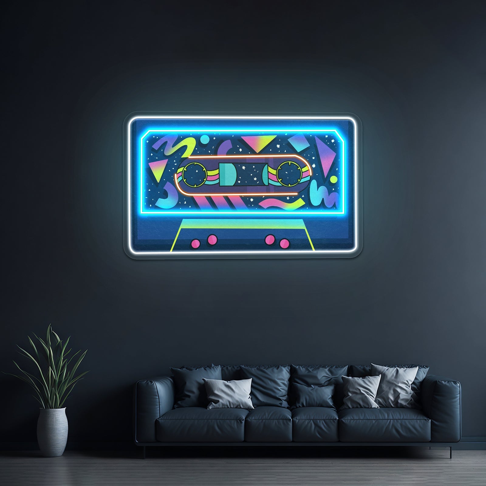 80s Themed Cassette Tape Neon Signs Wall Decor - Shineneon