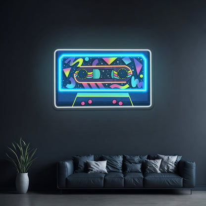 80s Themed Cassette Tape Neon Signs Wall Decor - Shineneon
