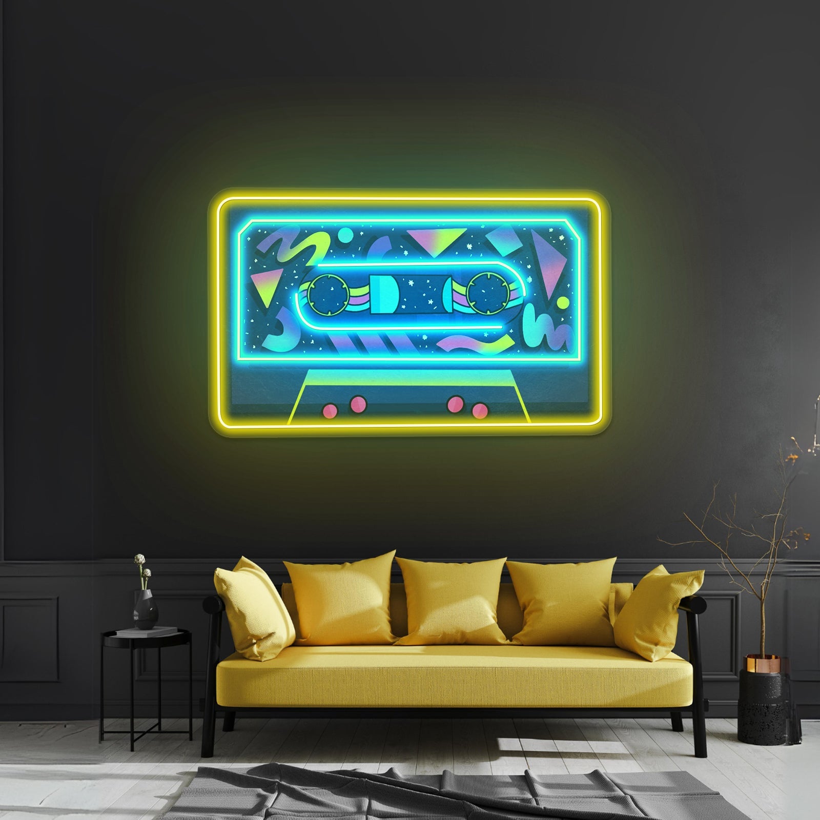 80s Themed Cassette Tape Neon Signs Wall Decor - Shineneon