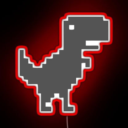 8bit Dino Rgb Led Neon Sign Pop Wall Art - Shineneon