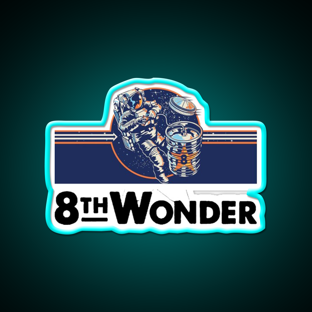 8Th Wonder Brewing Beer Bar Decor Led Neon Sign Rgb Color - Size and dimension reference