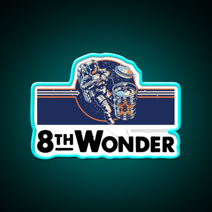 8Th Wonder Brewing Beer Bar Decor Led Neon Sign Rgb Color - Size and dimension reference