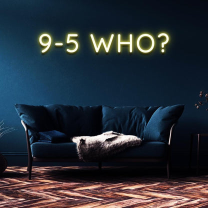 9-5 Who Pink Led Neon Sign Modern Home Decor | Shineneon