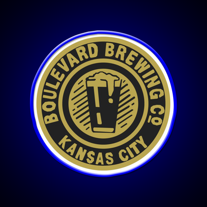 90S Boulevard Beer Co Bottle Cap Beer Bar Decor Led Neon Sign Rgb Color - LED neon sign view 5