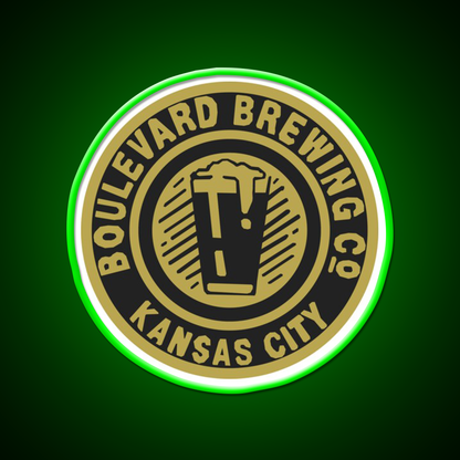 90S Boulevard Beer Co Bottle Cap Beer Bar Decor Led Neon Sign Rgb Color - LED neon sign view 8